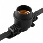 Гирлянда Белт-лайт 230V 200 ламп E27 черный, шаг 50cm, IP 65, 100м +1,5м шнур, CL50-100 - 