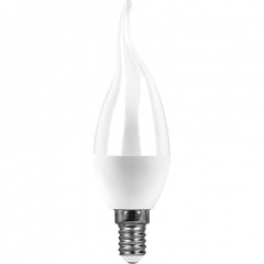Лампа светодиодная SAFFIT SBC3711 Свеча на ветру E14 9W холодный свет (6400К)