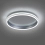 Светодиодный управляемый накладной светильник Feron AL5880 Shinning ring 80W теплый-дневной-холодный свет (3000К-6500K) серебро - 