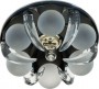 Светильник потолочный, JCD9 G9 c прозрачным и матовым стеклом, черный, с лампой, CD2530 Feron, артикул: 18790 - 