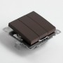 Выключатель 3-клавишный (механизм) STEKKER GLS10-7108-04 250V 10А серия Катрин, шоколад - 