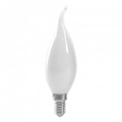 Лампа светодиодная Feron LB-718 свеча на ветру С35Т E14 15W дневной свет (4000K) матовый