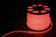 Дюралайт (световая нить) со светодиодами, 3W 50м 230V 72LED/м 11х17мм, красный, LED-F3W Feron, артикул: 26067
