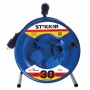 Удлинитель на металлической катушке с/з 4-местный Stekker PRF02-31-30 30м 3х1,5 серия Professional, синий - 