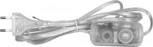 Сетевой шнур с диммером 230V 1,5+0,5м, прозрачный, DM103-200W Feron, артикул: 23058 Сетевой шнур с диммером 230V 1,5+0,5м, прозрачный, DM103-200W Feron, артикул: 23058