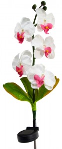 Светильник садово-парковый на солнечной батарее &quot;Орхидея розовая с розовым&quot;, 5 LED  белый, 70см , PL301 Feron, артикул: 6258 Светильник садово-парковый на солнечной батарее "Орхидея розовая с розовым", 5 LED  белый, 70см , PL301 Feron, артикул: 6258