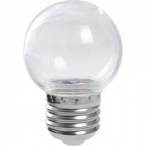 Лампа светодиодная Feron LB-37 Шарик E27 1W теплый свет (2700K) прозрачный Лампа светодиодная Feron LB-37 Шарик E27 1W теплый свет (2700K) прозрачный