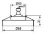 Светильник потолочный  MR16 MAX50W 12V G5.3, прозрачный, хром, DL205-C Feron, артикул: 28476 - 