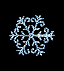 Световая фигура &quot;Снежинка голубая узорная&quot;, LT003 Feron, артикул: 26701 Световая фигура "Снежинка голубая узорная", LT003 Feron, артикул: 26701