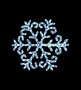 Световая фигура "Снежинка голубая узорная", LT003 Feron, артикул: 26701 - 