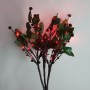Световая фигура "Красные ягоды с листьями", LD217B Feron, артикул: 26892 - 