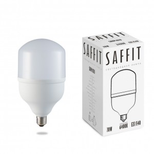 Лампа светодиодная SAFFIT SBHP1070 E27-E40 70W холодный свет (6400К) Лампа светодиодная SAFFIT SBHP1070 E27-E40 70W холодный свет (6400К)