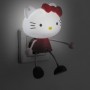 Светильник-ночник Feron "кот" красный FN1156 4LED 0.5W 220V Оснащен датчиком день/ночь - 