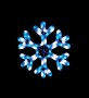 Световая фигура "Снежинка молочная лазурь", LT001 Feron, артикул: 26805 - 