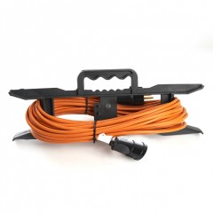Удлинитель-шнур на рамке 1-местный с/з Stekker, HM04-01-10 (US1), 3х1,0мм2, 10м, 10А, Home, оранжевый