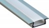 Алюминиевый профиль для светодиодной ленты "встраиваемый" (без крепежей), серебро, CAB251 (без крепежей) Feron, артикул: 10265