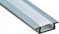 Алюминиевый профиль для светодиодной ленты "встраиваемый" (без крепежей), серебро, CAB251 (без крепежей) Feron, артикул: 10265