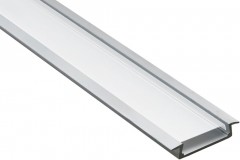 Алюминиевый профиль для светодиодной ленты "встраиваемый" широкий  , серебро, CAB252 Feron, артикул: 10293