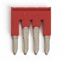Центральная перемычка STEKKER LD568-4-40 для ЗНИ самозажимных 4мм2 4PIN (JXB ST 4,0), красный 20 шт - 