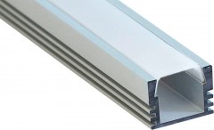 Алюминиевый профиль для светодиодной ленты "накладной"  , серебро, CAB261 Feron, артикул: 10266