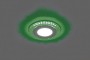 Светодиодный светильник Feron AL2330 встраиваемый 6W дневной свет (4000К) и подсветка зеленый - 