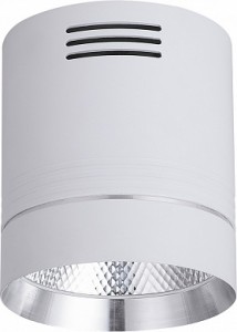 Светодиодный светильник Feron накладной 10W дневной свет (4000К) белый с хромированным кольцом AL521 Светодиодный светильник Feron накладной 10W дневной свет (4000К) белый с хромированным кольцом AL521