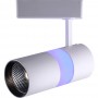 Трековый светодиодный светильник Feron AL108 на шинопровод 12W+5W 35 градусов дневной свет (4000К) и подсветка синяя - 