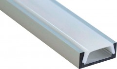 Алюминиевый профиль для светодиодной ленты "накладной"  , серебро, CAB262 Feron, артикул: 10267
