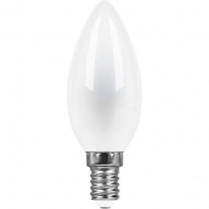 Лампа светодиодная Feron LB-73 Свеча E14 9W теплый свет (2700К) матовый Лампа светодиодная Feron LB-73 Свеча E14 9W теплый свет (2700К) матовый
