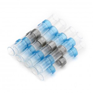 Гильза соединительная изолированная STEKKER LD302-1525 с припоем 1,5-2,5мм, прозрачный голубой Гильза соединительная изолированная STEKKER LD302-1525 с припоем 1,5-2,5мм, прозрачный голубой