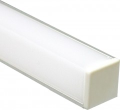 Алюминиевый профиль для светодиодной ленты "угловой квадратный 16х16мм", серебро, CAB281 Feron, артикул: 10300