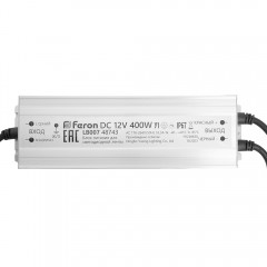 Трансформатор электронный Feron LB007 DC12V 400W IP67 для светодиодной ленты