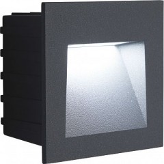 Светодиодный светильник Feron LN013 встраиваемый 3W дневной свет (4000К), IP65, серый