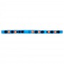 Зажим самозажимной STEKKER LD579-2-25 проходной 6-проводной ЗНИ-2,5 (JXB PT 2,5), синий 100шт - 