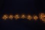 Гирлянда светодиодная "Золотые звёзды", 10шт, 5х5см, 2*AA, 10LED, 0.6W, IP20, CL553 Feron, артикул: 26906 - 