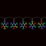 Гирлянда светодиодная "Ледяные снежинки RGB", 10 шт, 220V, 60LED, 4.8W, CL58 Feron, артикул: 26824 - 