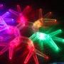 Гирлянда светодиодная "Ледяные снежинки RGB", 10 шт, 220V, 60LED, 4.8W, CL58 Feron, артикул: 26824 - 