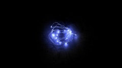 Светодиодная гирлянда Feron CL570 линейная 2м синий с питанием от батареек