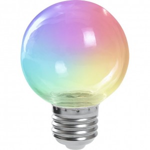 Лампа светодиодная Feron LB-371 Шар прозрачный E27 3W RGB быстрая смена цвета Лампа светодиодная Feron LB-371 Шар прозрачный E27 3W RGB быстрая смена цвета