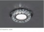 Встраиваемый светильник со светодиодной подсветкой, CD878, черный, прозрачный Feron, артикул: 28822 - 