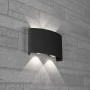 Светодиодный уличный настенный светильник Feron Нью-Йорк DH701 4х1W теплый свет (3000К) черный - 