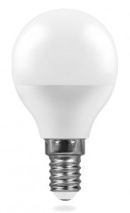 Лампа светодиодная Feron LB-550 Шарик E14 9W 2700K Feron, артикул: 25801 Лампа светодиодная Feron LB-550 Шарик E14 9W 2700K Feron, артикул: 25801