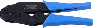 Кримпер STEKKER CTLS006-230 для обжима клемм и наконечников d0,5-6мм, синий Кримпер STEKKER CTLS006-230 для обжима клемм и наконечников d0,5-6мм, синий