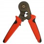Кримпер STEKKER CTLS006-250 для обжима штыревых втулочных наконечников 0,25-6мм2, 6 сегментов, красный-черный - 