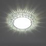 Светильник встраиваемый с белой (4000K) LED подсветкой Feron CD4045 потолочный GX53 без лампы, прозрачный, хром - 