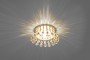 Светильник потолочный, JCD9 G9 с прозрачным и  розовым стеклом, золото, с лампой, CD2120 Feron, артикул: 18351 - 