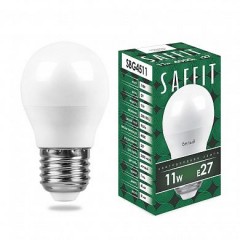 Лампа светодиодная SAFFIT SBG4511 Шарик E27 11W дневной свет (4000К)