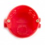 Подрозетник углубленный STEKKER для сплошных стен, красный EBX30-01-1 (GE40011-06) - 