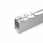 Профиль алюминиевый Feron CAB267 накладной/подвесной 2м с отсеком для БП, серебро - 