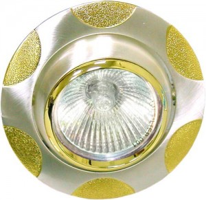 Светильник потолочный, MR16 G5.3 матовое серебро-золото, 156Т-MR16 Feron, артикул: 17766 Светильник потолочный, MR16 G5.3 матовое серебро-золото, 156Т-MR16 Feron, артикул: 17766